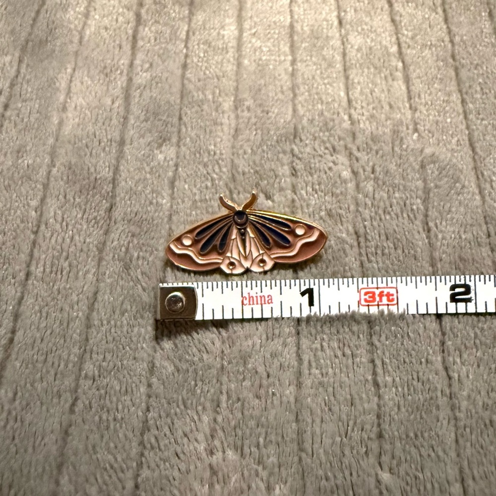 Moth Enamel Pin - Picture 2 of 3